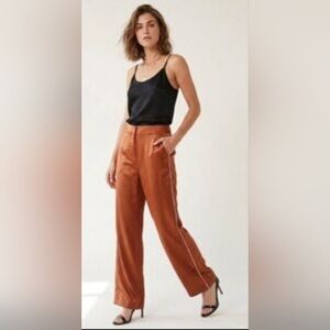 Jason Wu Rust Wide-Leg Trousers
